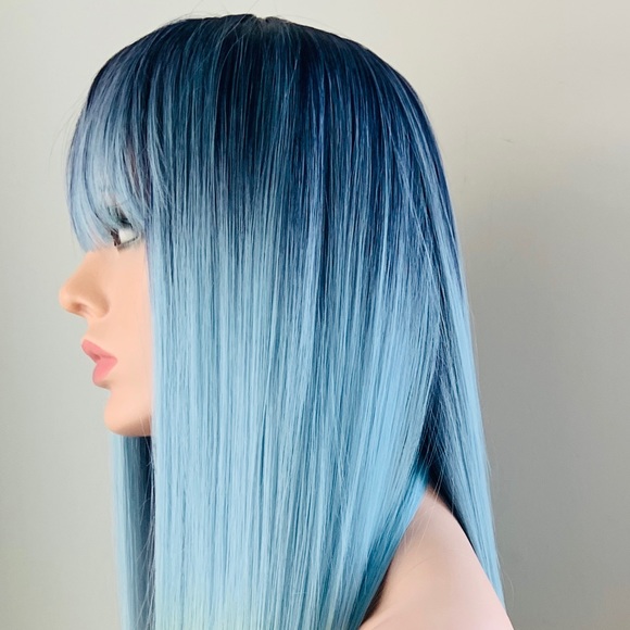 Long Straight 30” Colorful Wig with Bangs for Costumes/Events - Picture 4 of 9